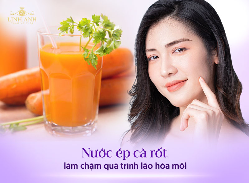 xăm môi nên uống nước gì để lên màu đẹp