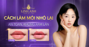 cách làm môi nhỏ lại