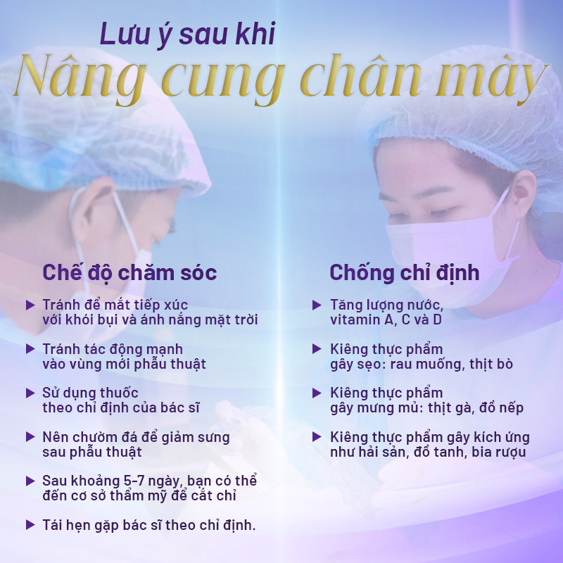 dịch vụ nâng cung chân mày