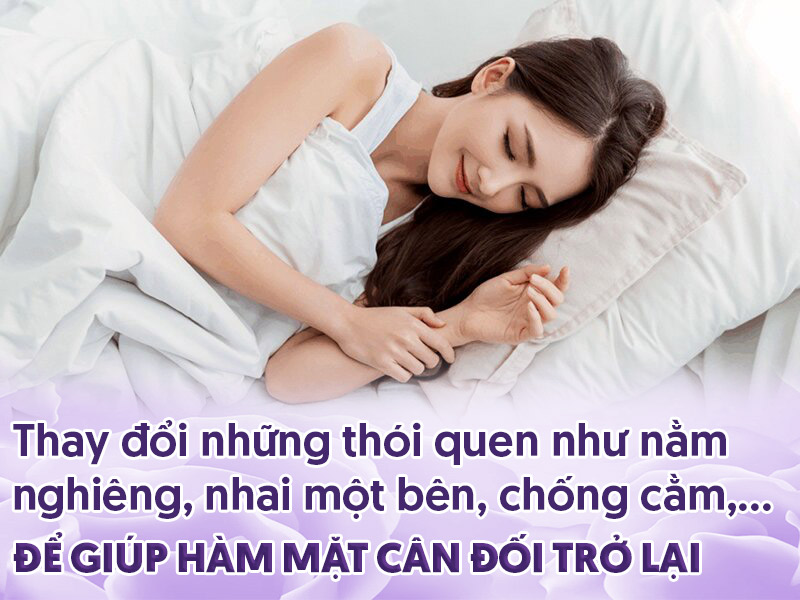 môi bị lệch phải làm sao