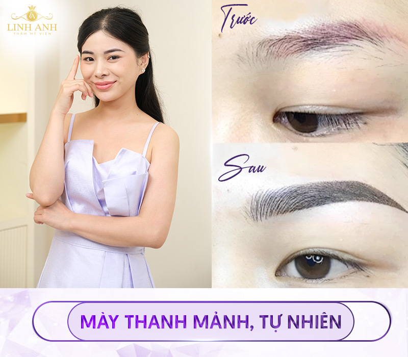 phun mày tán bột Hàn Quốc là gì