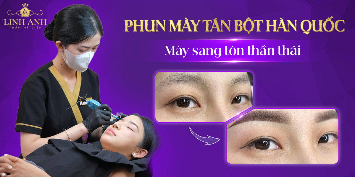 phun mày tán bột hàn quốc