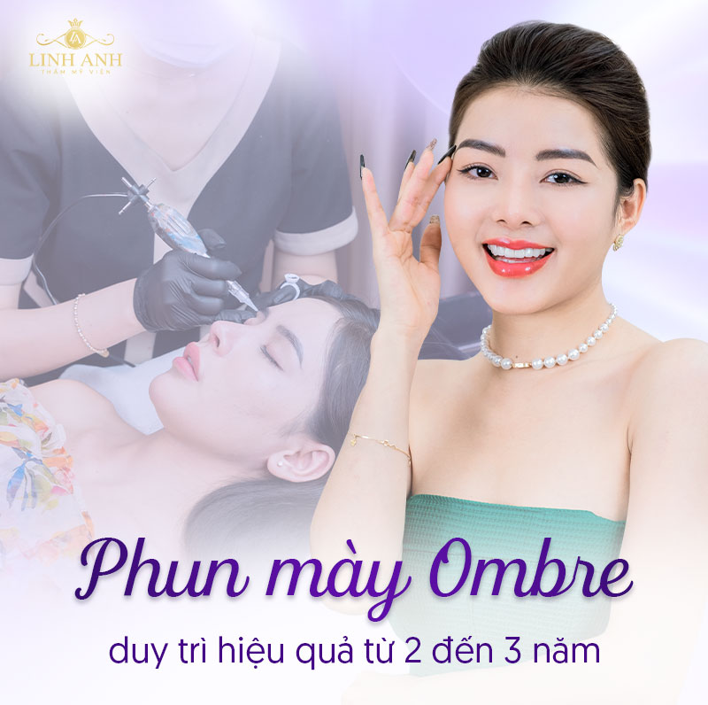 phun ombre lông mày