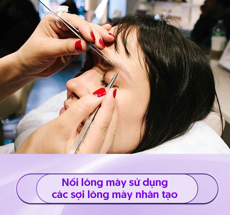 Phương pháp nối lông mày vô cùng an toàn.