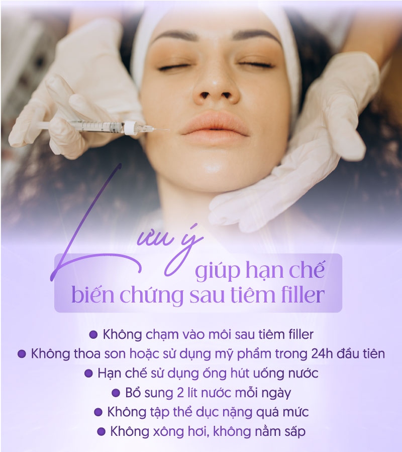 Những lưu ý giúp hạn chế biến chứng sau tiêm filler.