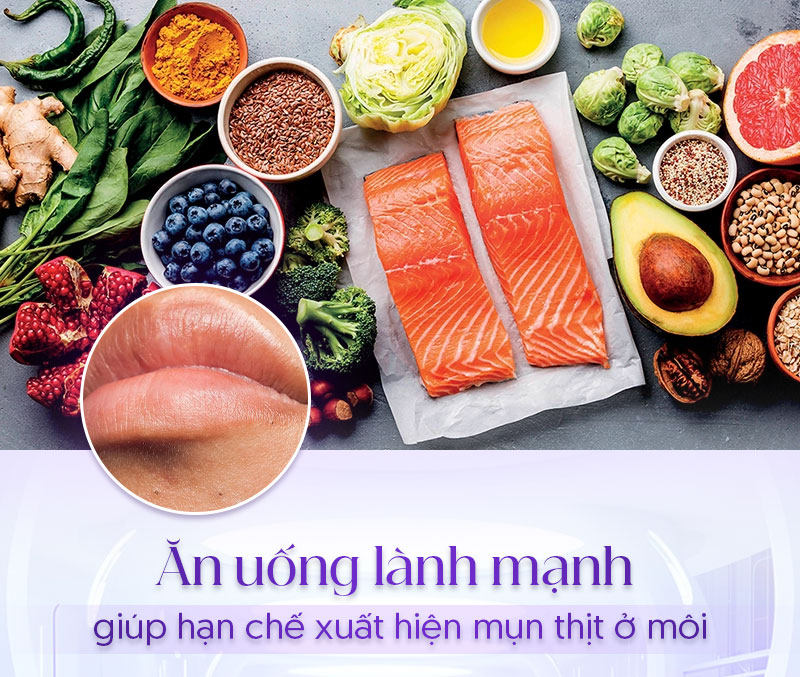 trị mụn thịt mọc ở môi