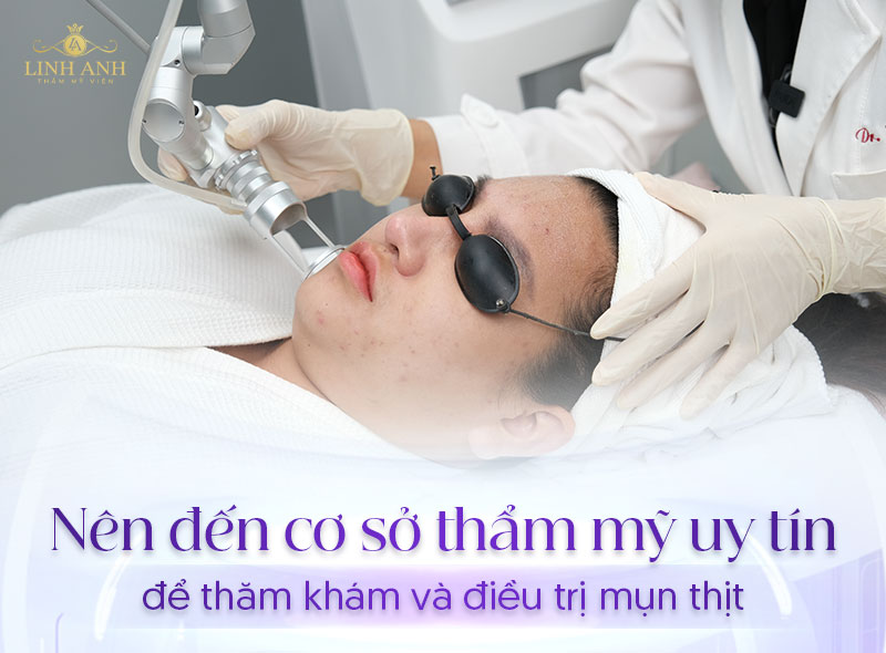 trị mụn thịt ở môi