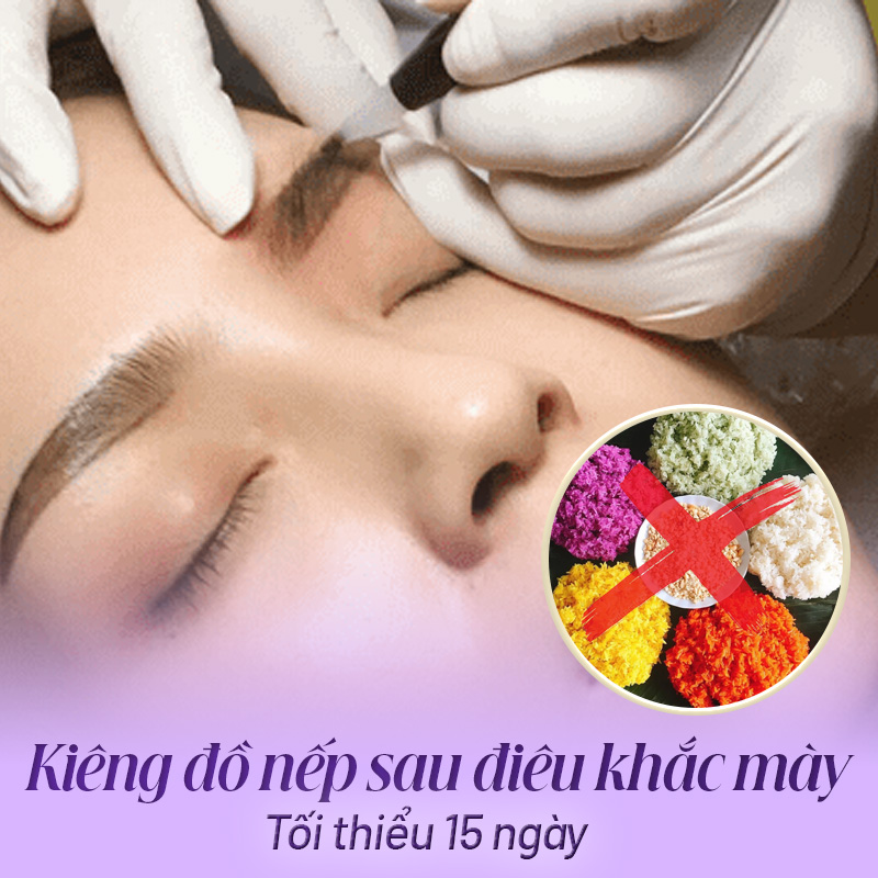 điêu khắc lông mày cần kiêng gì