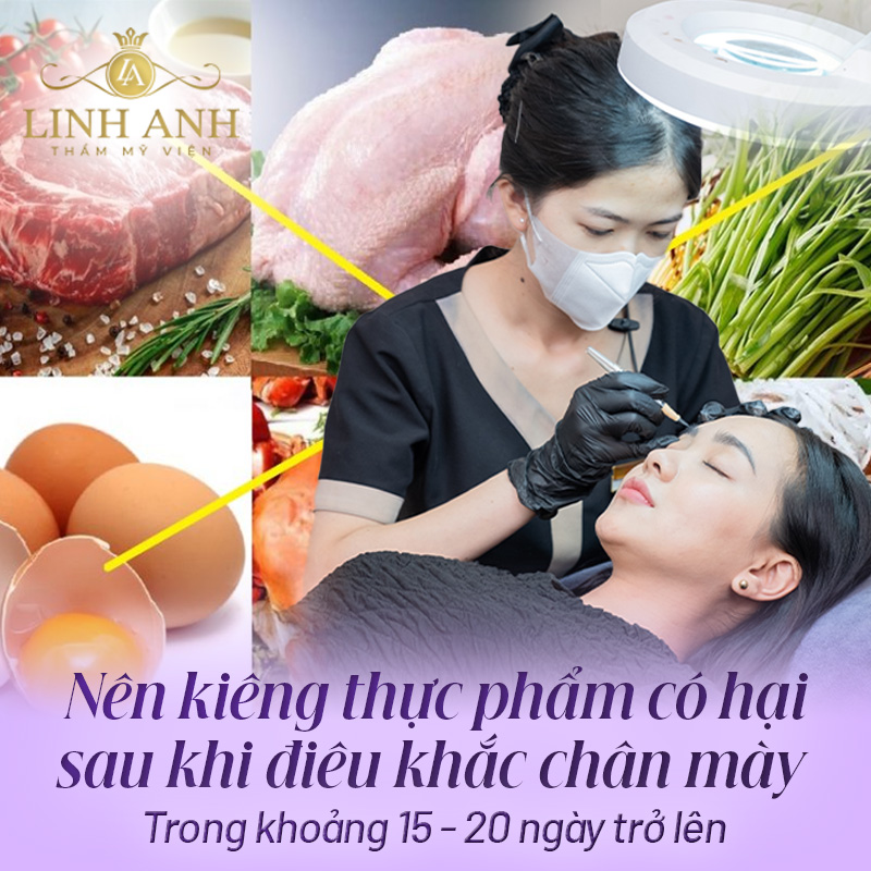 khắc sợi lông mày kiêng gì