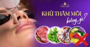 Khử thâm môi kiêng gì