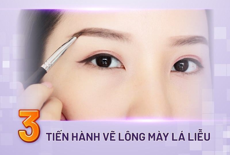 lông mày lá liễu ở nữ