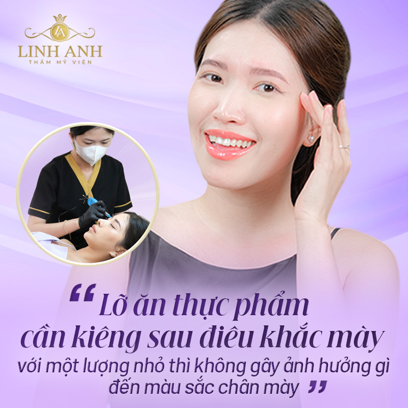 mới điêu khắc lông mày nên kiêng gì