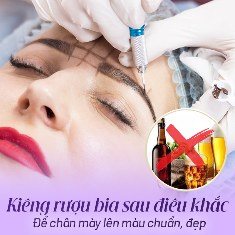 sau khi điêu khắc lông mày cần kiêng gì