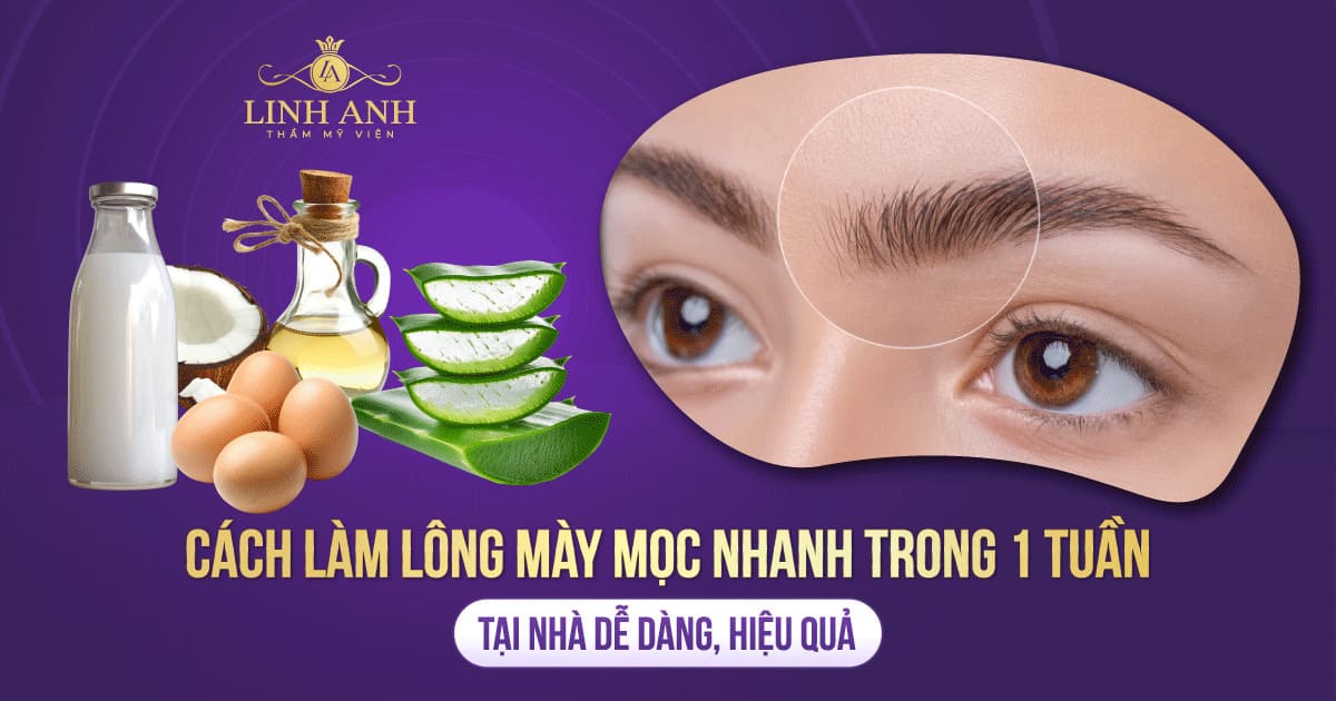 cách làm lông mày mọc nhanh trong 1 tuần