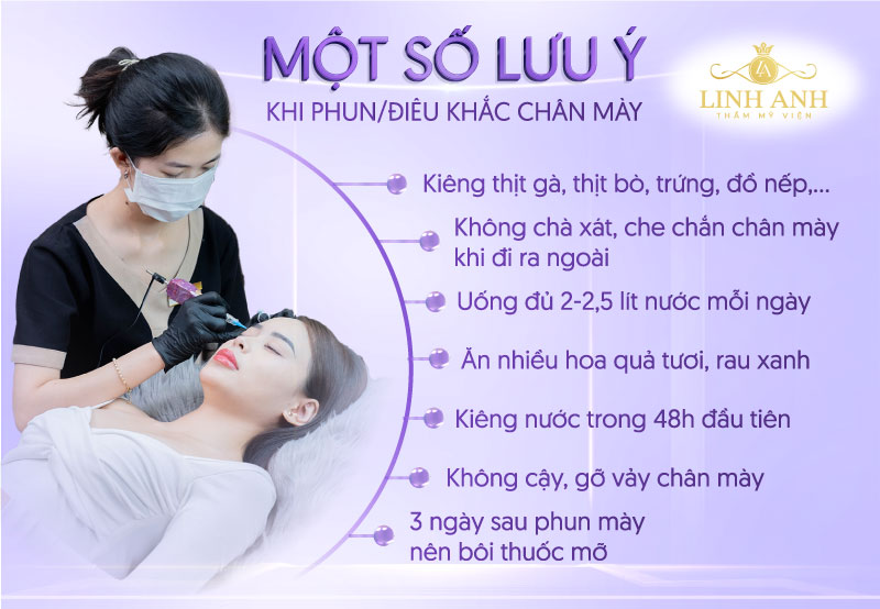 chân mày sau điêu khắc có nhỏ lại không