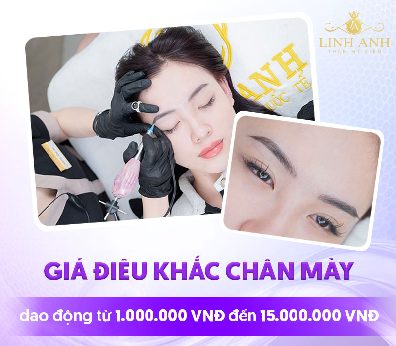 chi phí điêu khắc chân mày bao nhiêu tiền