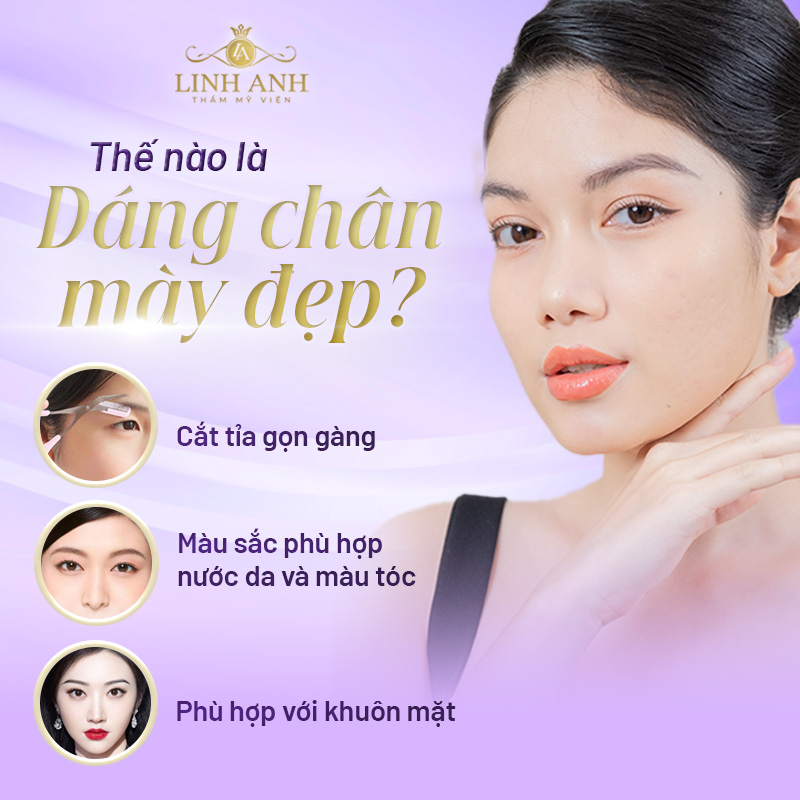 dáng lông mày cho mặt tròn