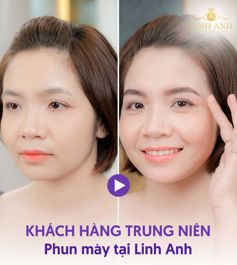 dáng lông mày phù hợp với người trung tuổi