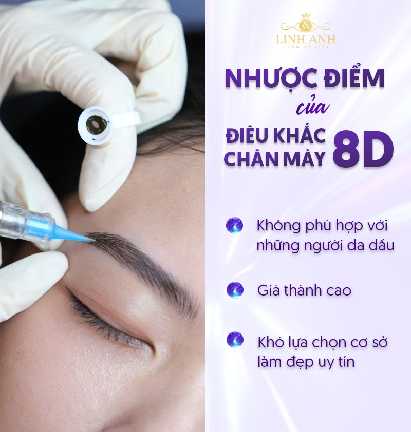 dịch vụ điêu khắc chân mày 8d - Viện thẩm mỹ quốc tế Linh Anh