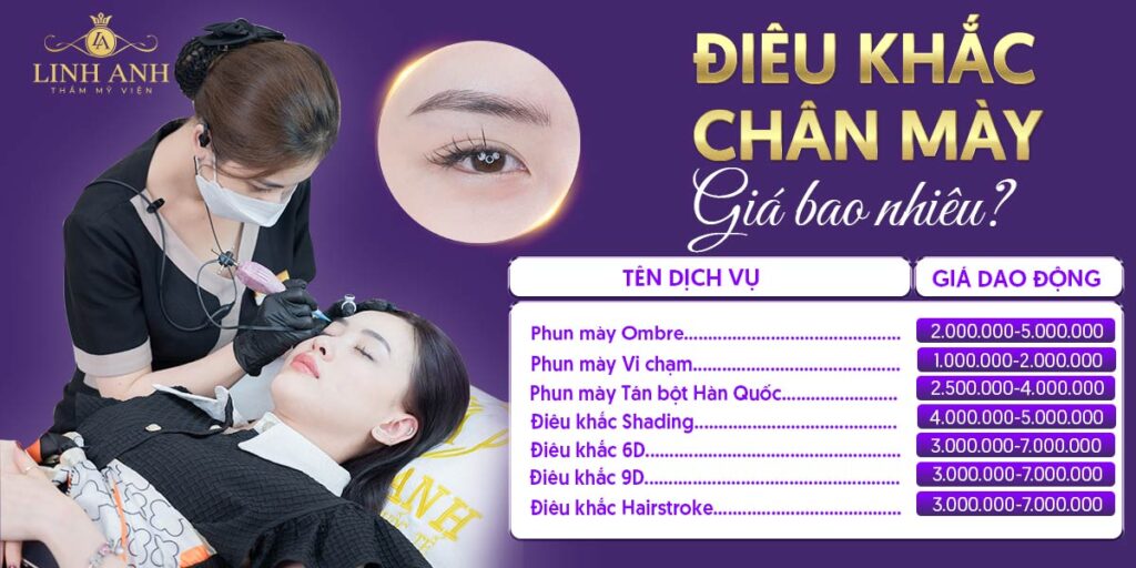 điêu khắc chân mày giá bao nhiêu