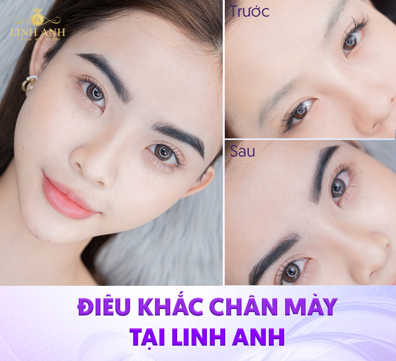 giá điêu khắc chân mày Linh Anh