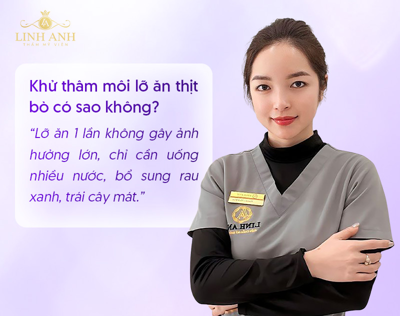 khử Thâm môi cần kiêng ăn gì