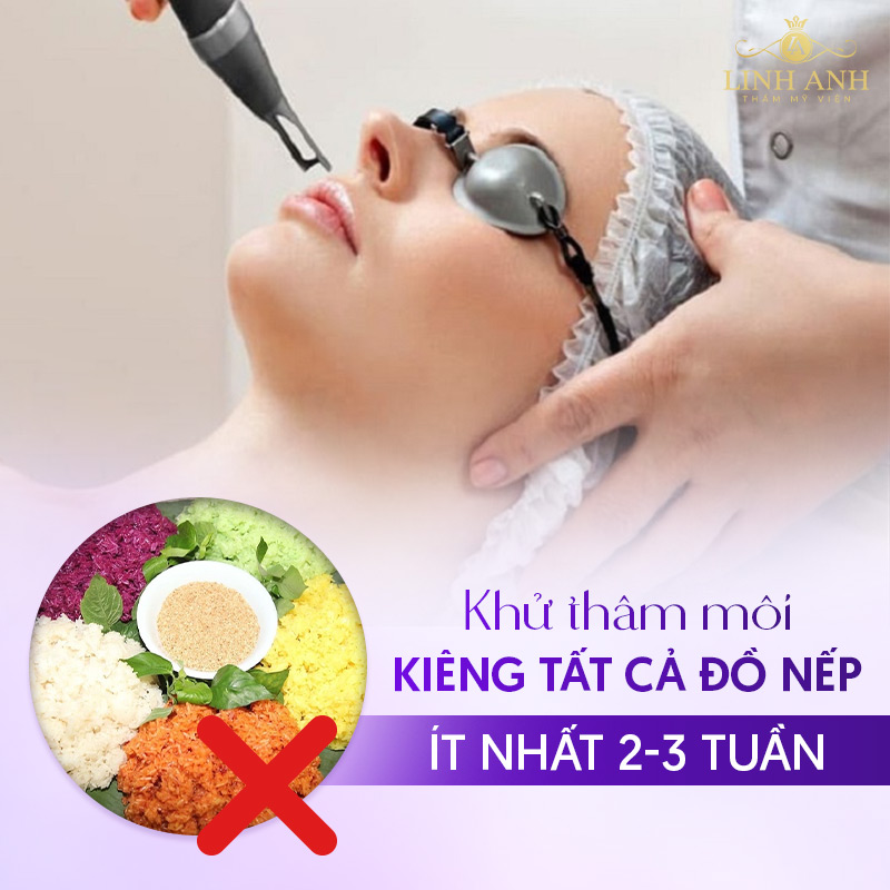 khử Thâm môi kiêng ăn gì