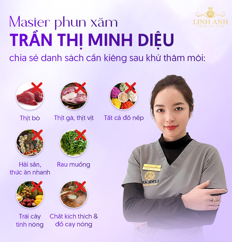 kiêng gì sau khử môi Thâm
