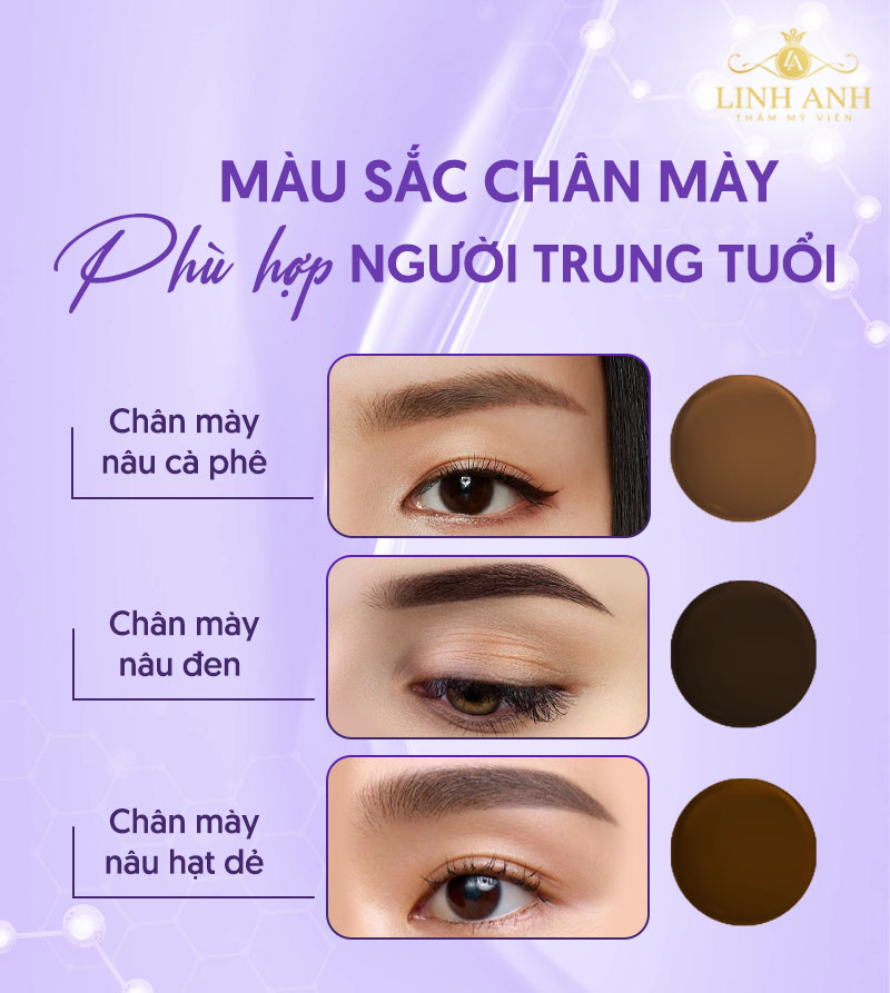 lông mày cho người trung tuổi