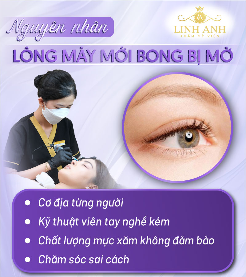 lông mày mới bong bị mờ phải làm sao