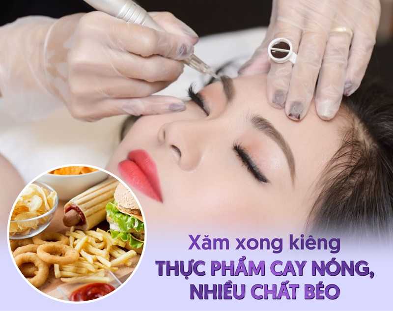 mới xăm kiêng ăn gì