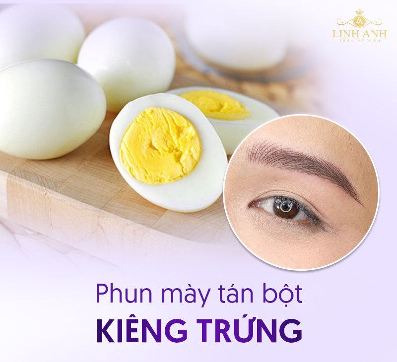 phun mày tán bột nên kiêng ăn gì