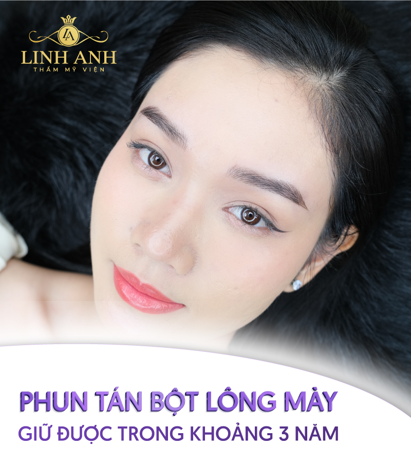 phun tán bột lông mày giữ được bao lâu