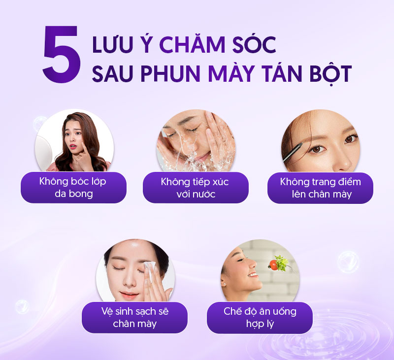 phun tán bột lông mày kiêng ăn gì - Viện thẩm mỹ quốc tế Linh Anh