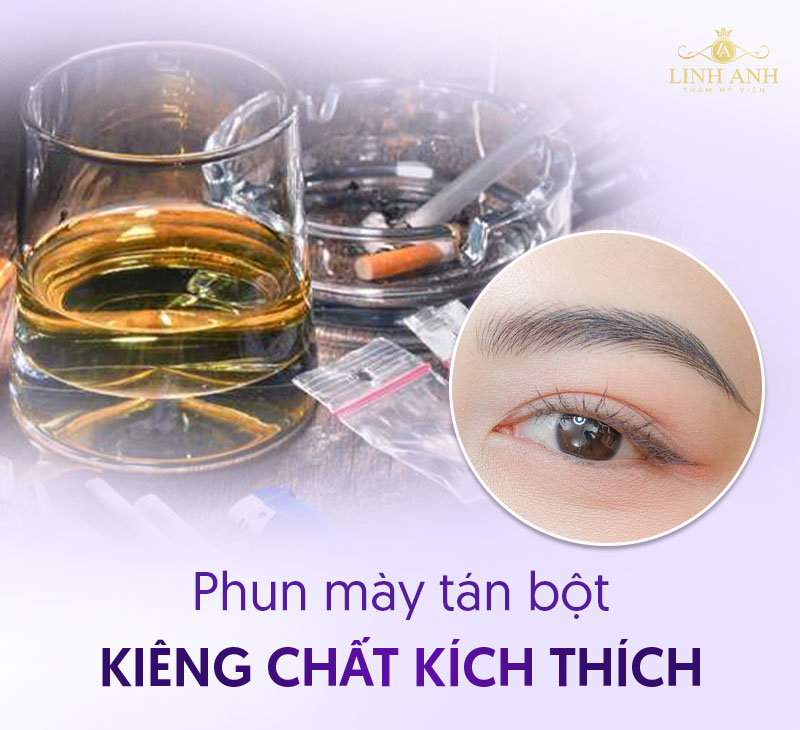 phun thêu lông mày kiêng ăn gì