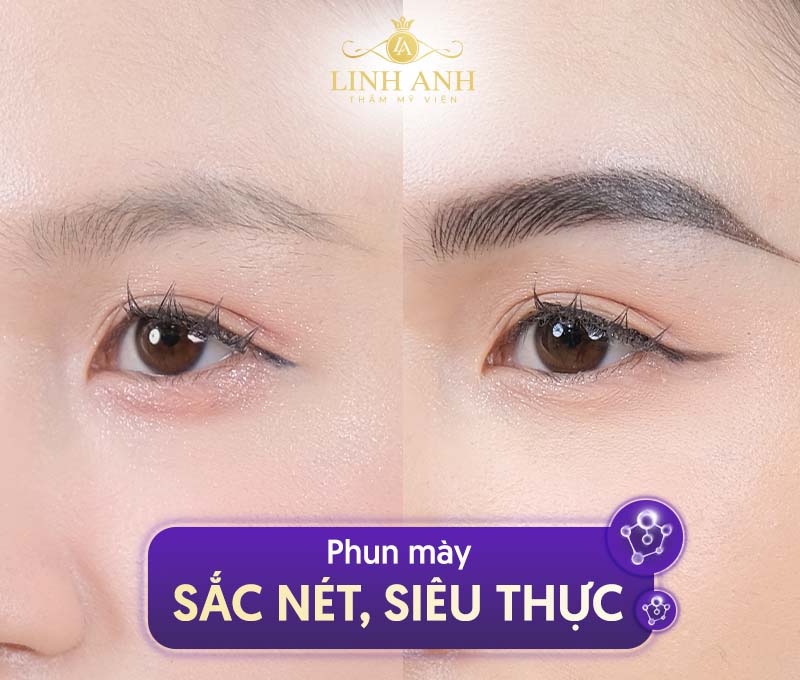 Phun mày sắc nét, sợi siêu thực