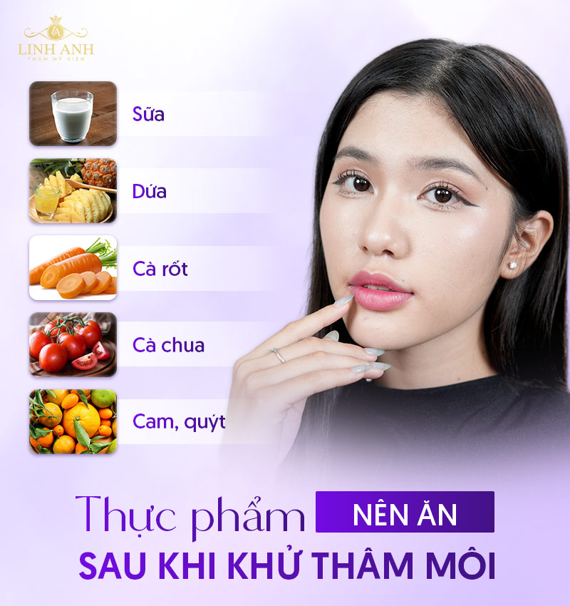 sau khử Thâm môi cần kiêng gì