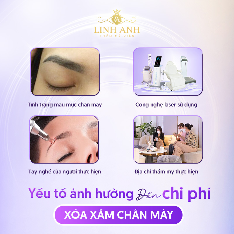 xóa chân mày bao nhiêu tiền