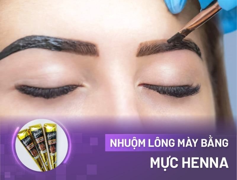 cách nhuộm lông mày - Viện thẩm mỹ quốc tế Linh Anh