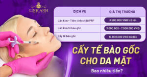 cấy tế bào gốc cho da mặt bao nhiêu tiền