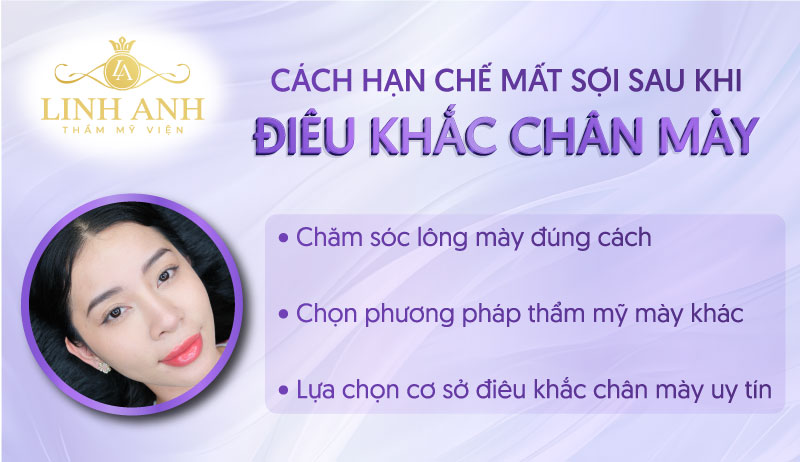 chân mày điêu khắc bị mất sợi