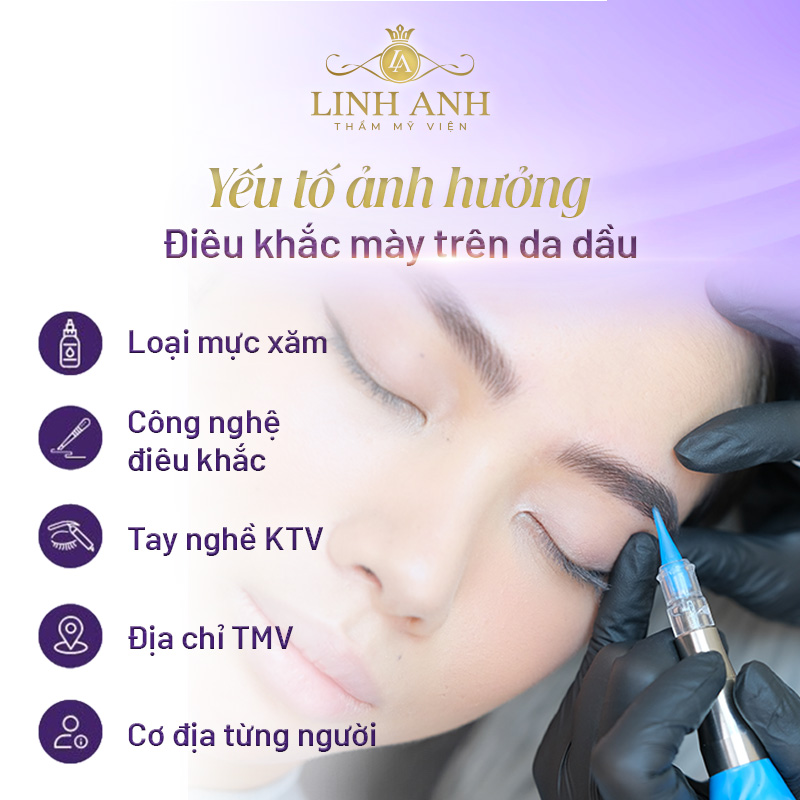 da dầu có nên điêu khắc chân mày không - Viện thẩm mỹ quốc tế Linh Anh