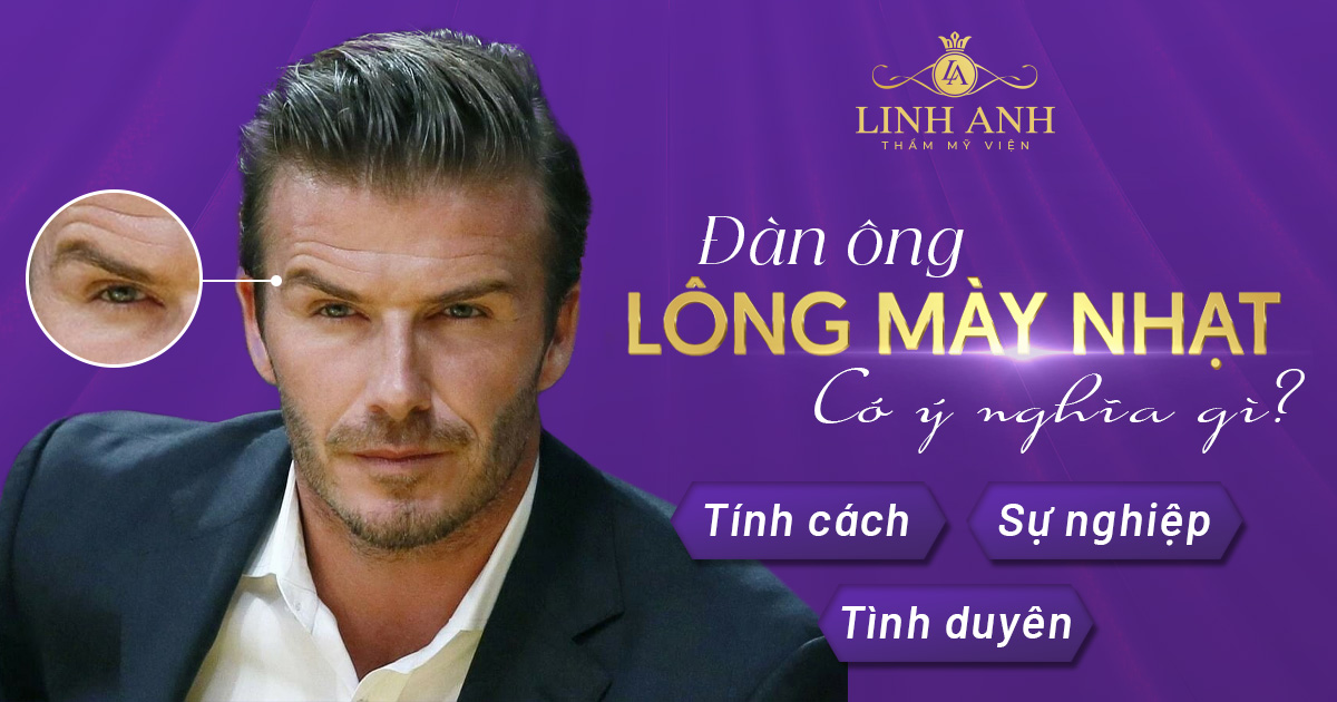 đàn ông lông mày nhạt