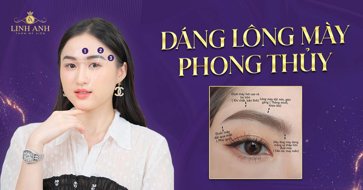 dáng lông mày phong thuỷ