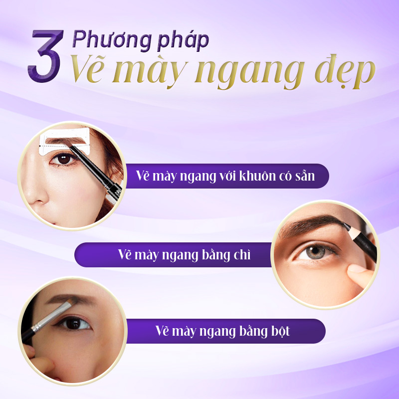 dáng mặt nào hợp với lông mày ngang