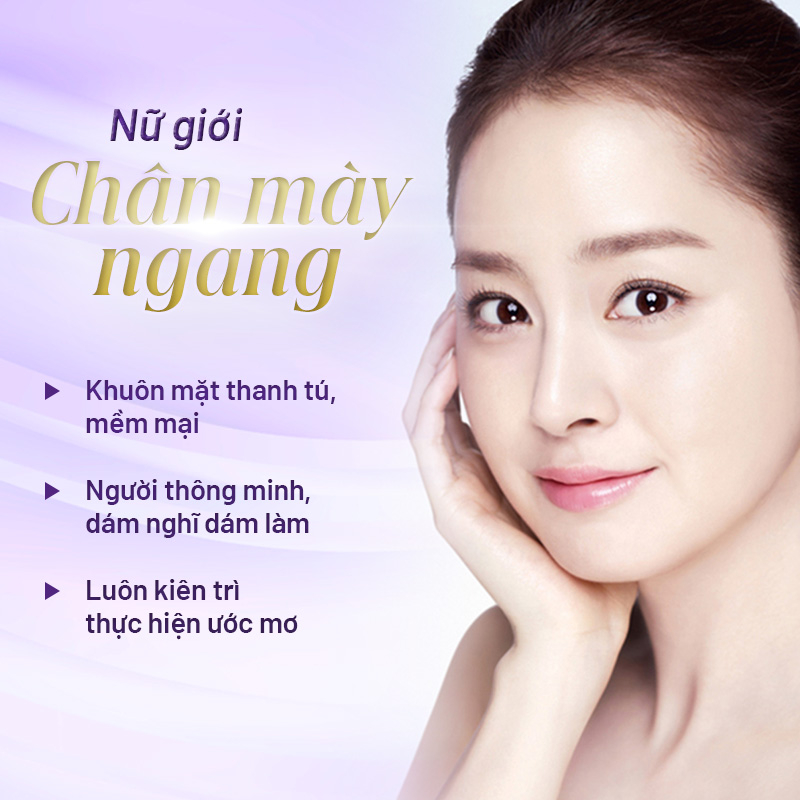 điêu khắc chân mày ngang hợp với dáng mặt nào