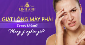 giật lông mày phải