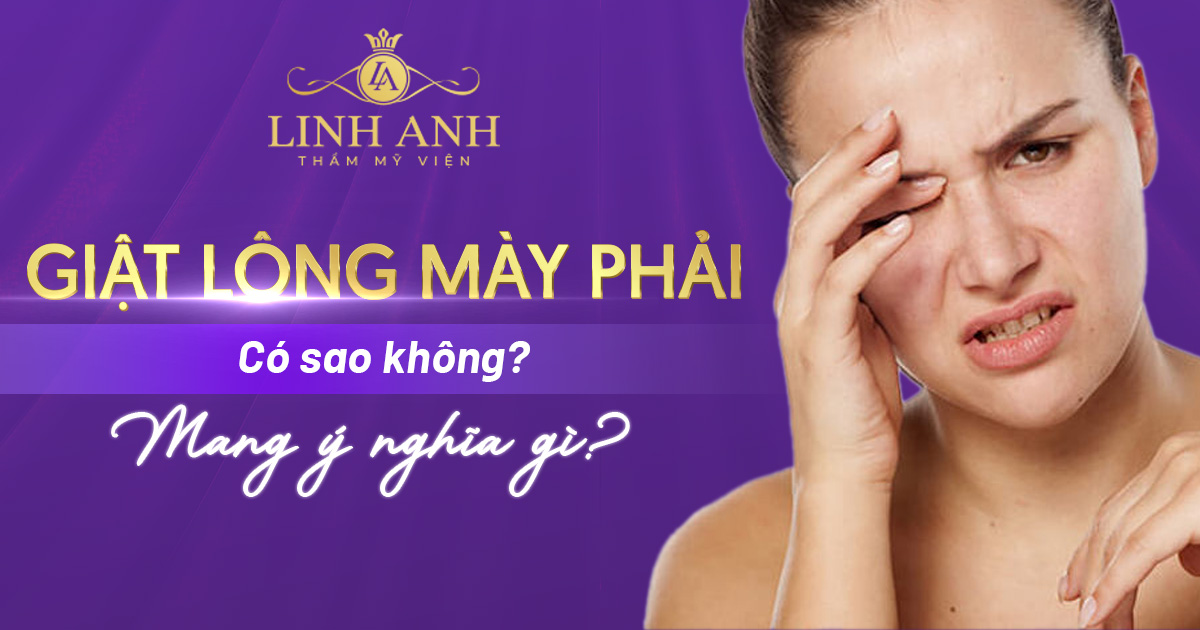 giật lông mày phải