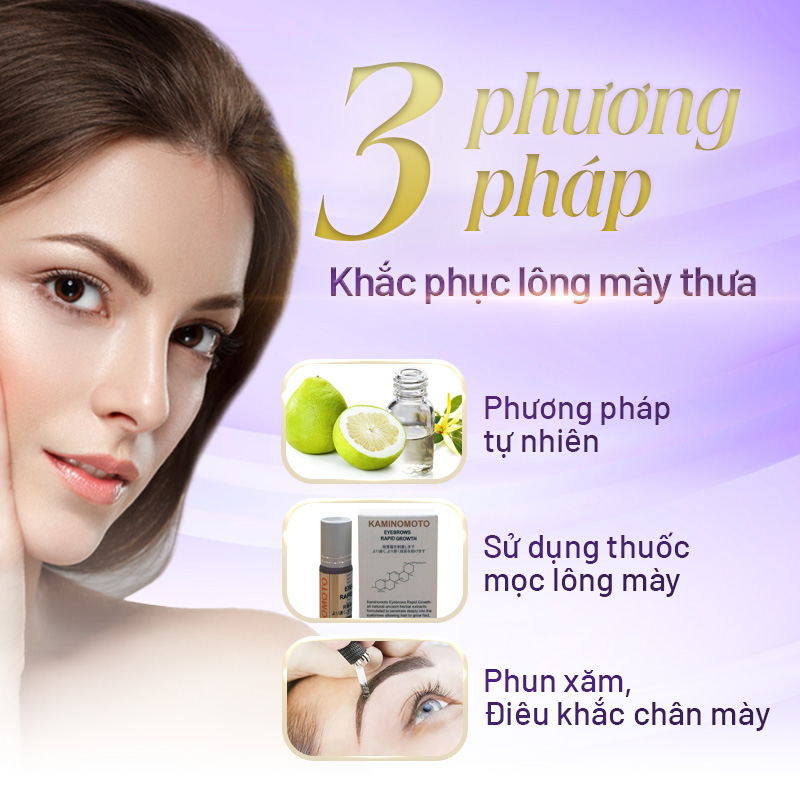 khắc phục lông mày thưa