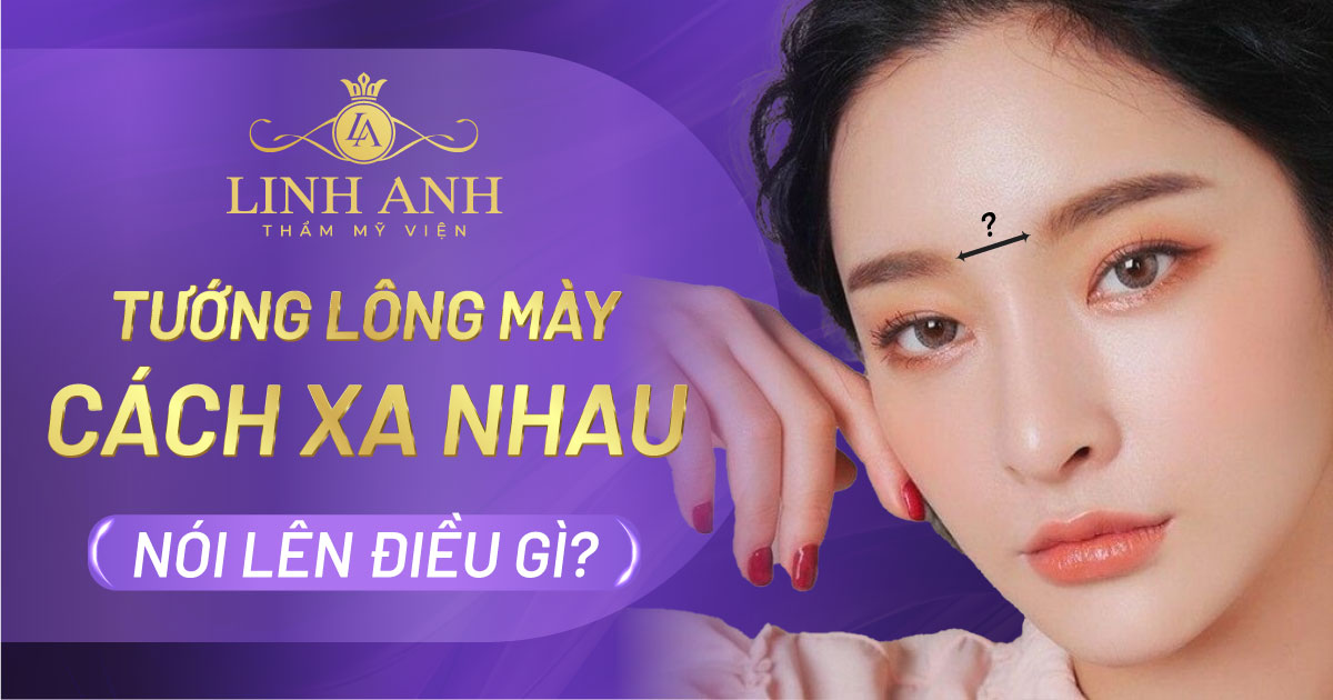 lông mày cách xa nhau